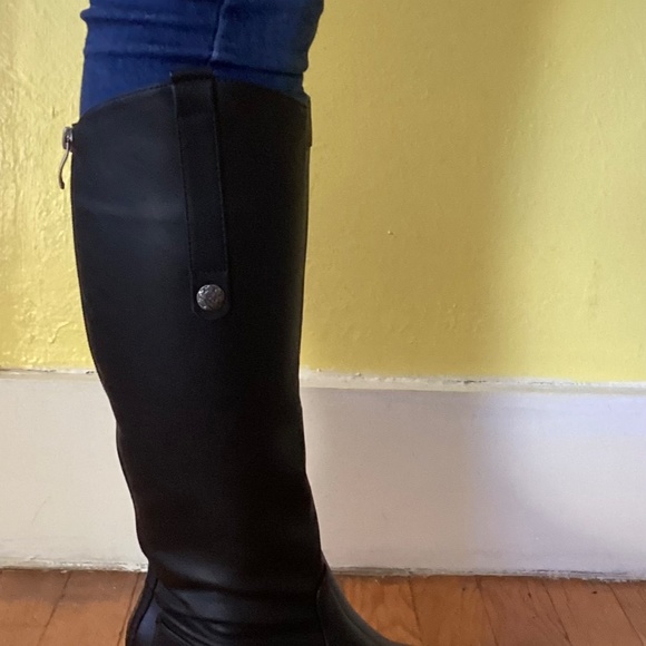 Xappeal women’s Emery knee high faux leather black riding boots US 6.5 - Picture 12 of 16